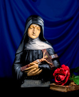 Saint Rita: painting with light style photograph